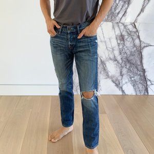 Ripped Blue Jeans A&F